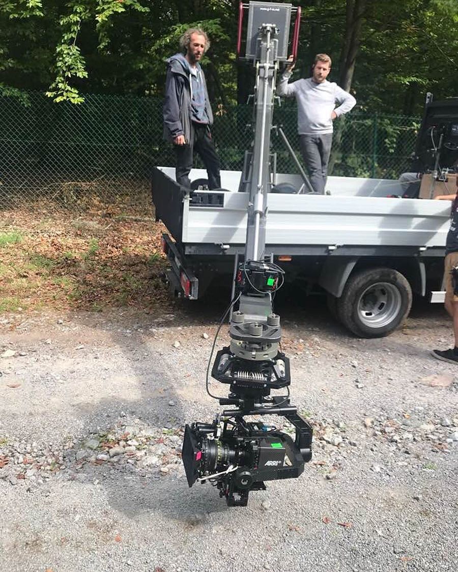 Galerie des configs Trick Arm from Belgium. @benjaminspeyer @nico_moine #stabonemk2 #stabonemark2 #accessmotion #gimbal #remotehead #arri #masteranamorphic #griprigs